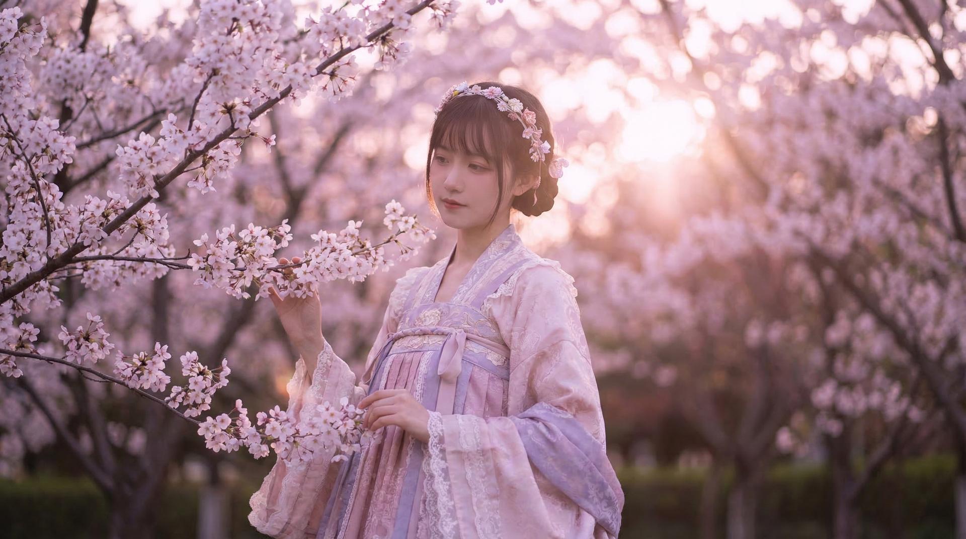 蜜桃传媒原创传媒 - 樱花季唯美写真